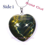 Sold Out Natural Blue Tiger Eye Crystal Quartz Stone Pendant & 925 Sterling Silver Necklace